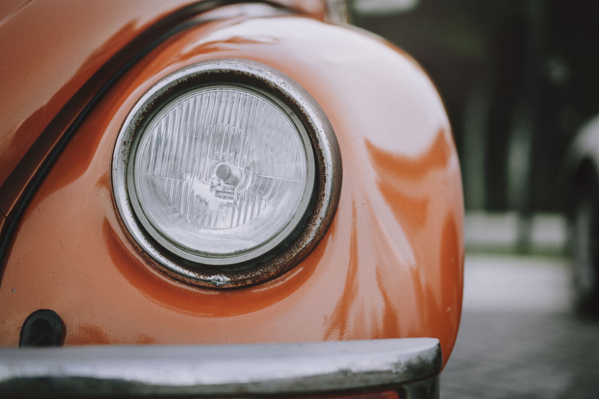 Orange-beetle-car-headlight