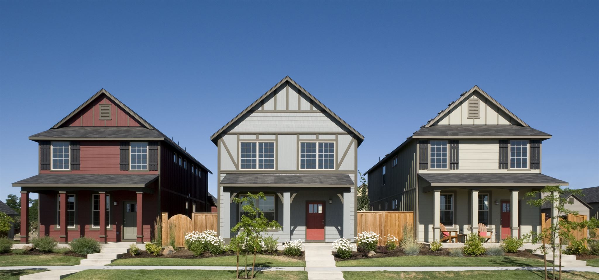 Row-of-two-story-houses